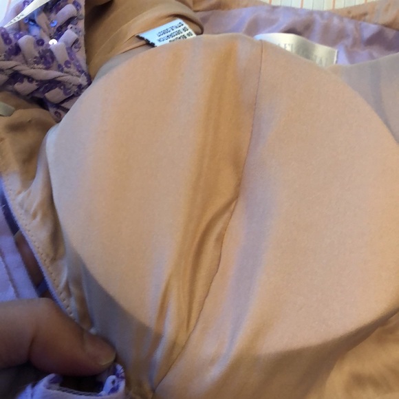 Mikael Aghal Beautiful lavender maxi long dress with shiny beads and sequins - Picture 9 of 10